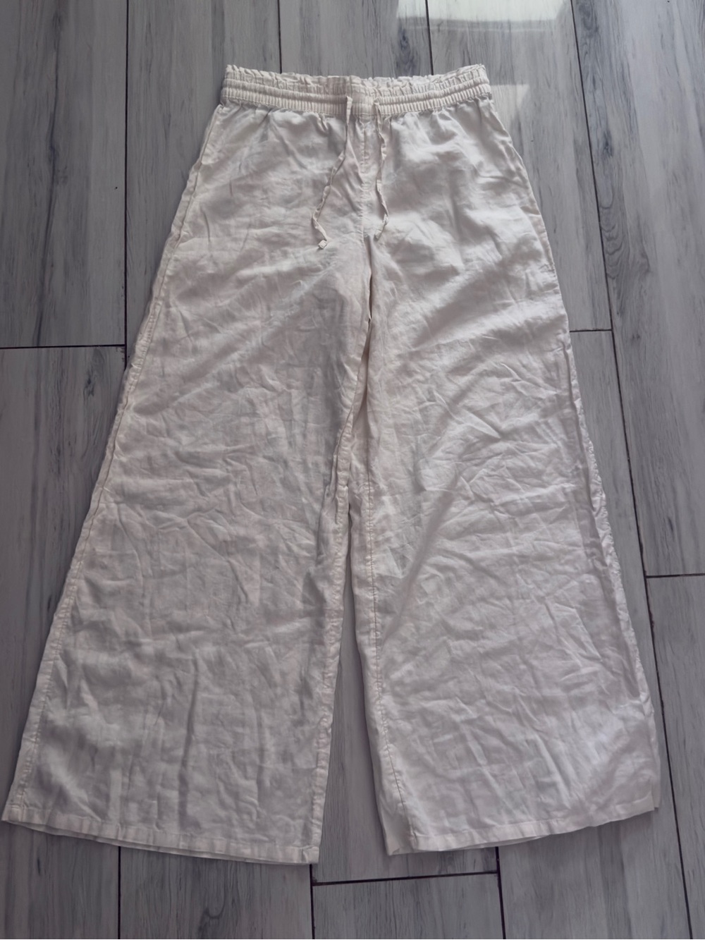 Calia Pants Women Small White Wide Leg Comfortable